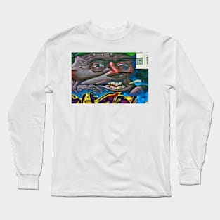 Street Art Graffiti Digbeth Birmingham UK Long Sleeve T-Shirt